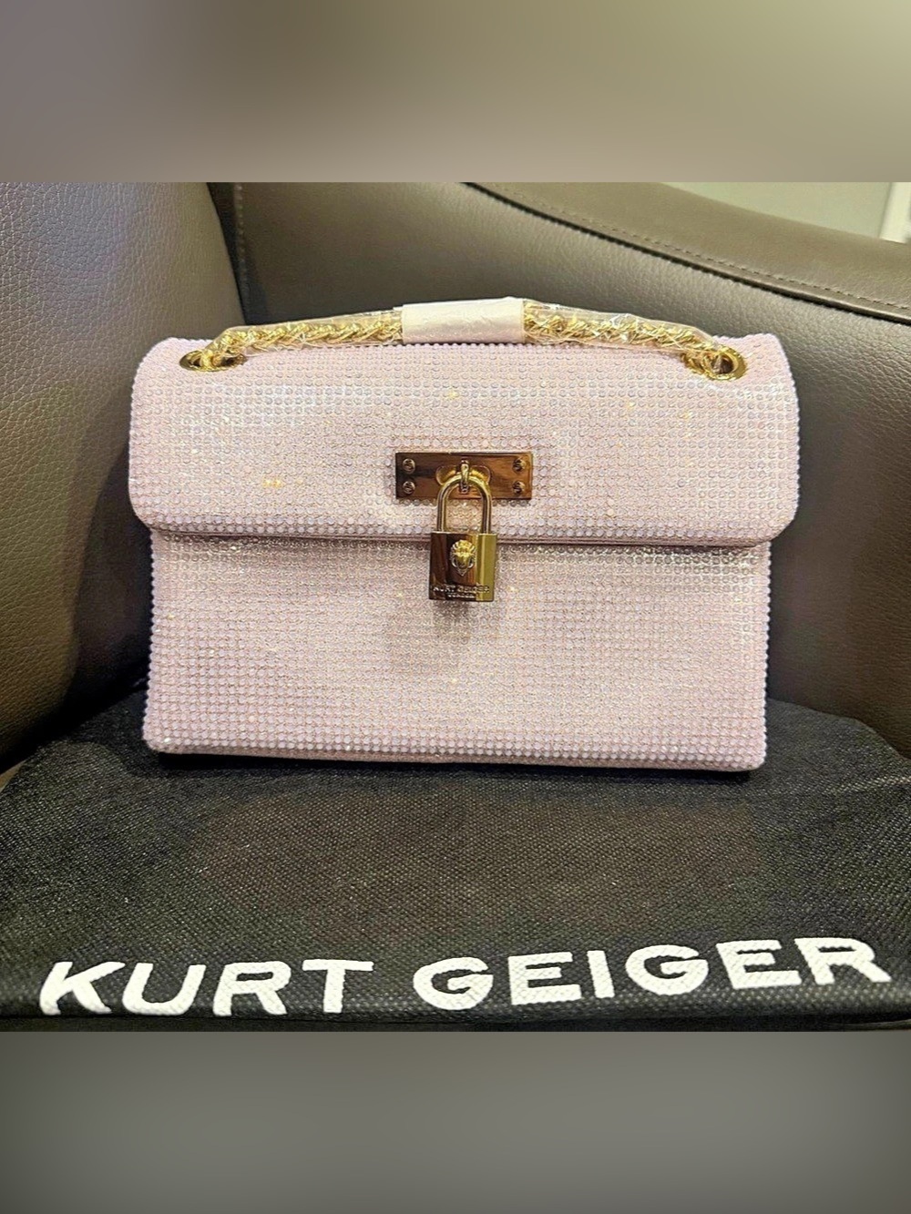 Kurt Geiger London Fabric Mini Brixton Convertible Crossbody Bag